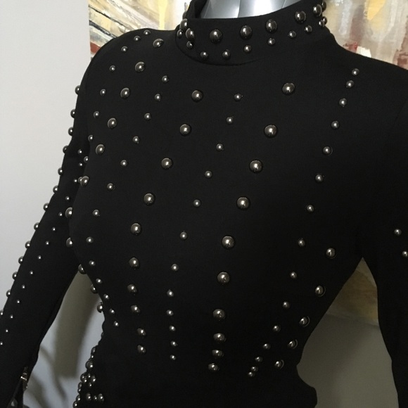 SOLD OUT! Stunning Sexy Bodycon Dress in Black - M - Picture 2 of 7